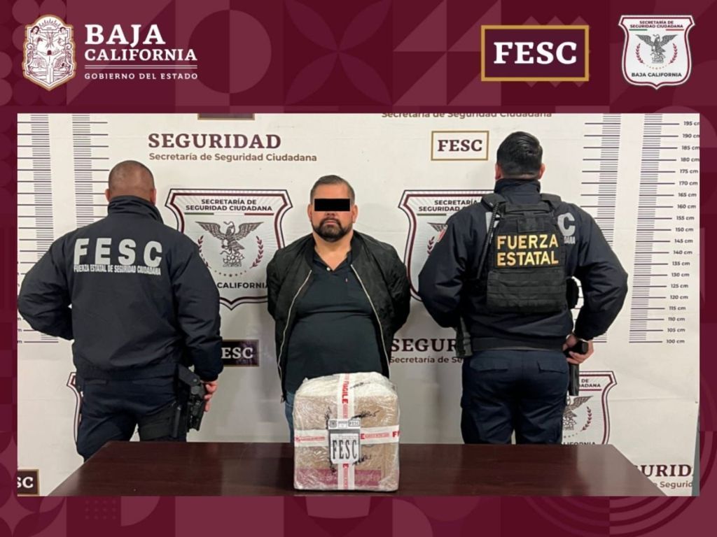 Decomisa Fuerza Estatal más de 7 kilos de metanfetamina; hay un detenido