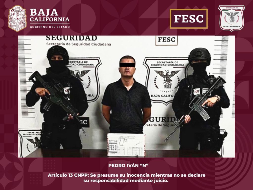 Detiene Fuerza Estatal a cuatro sujetos en posesión de armas de fuego tipo pistola