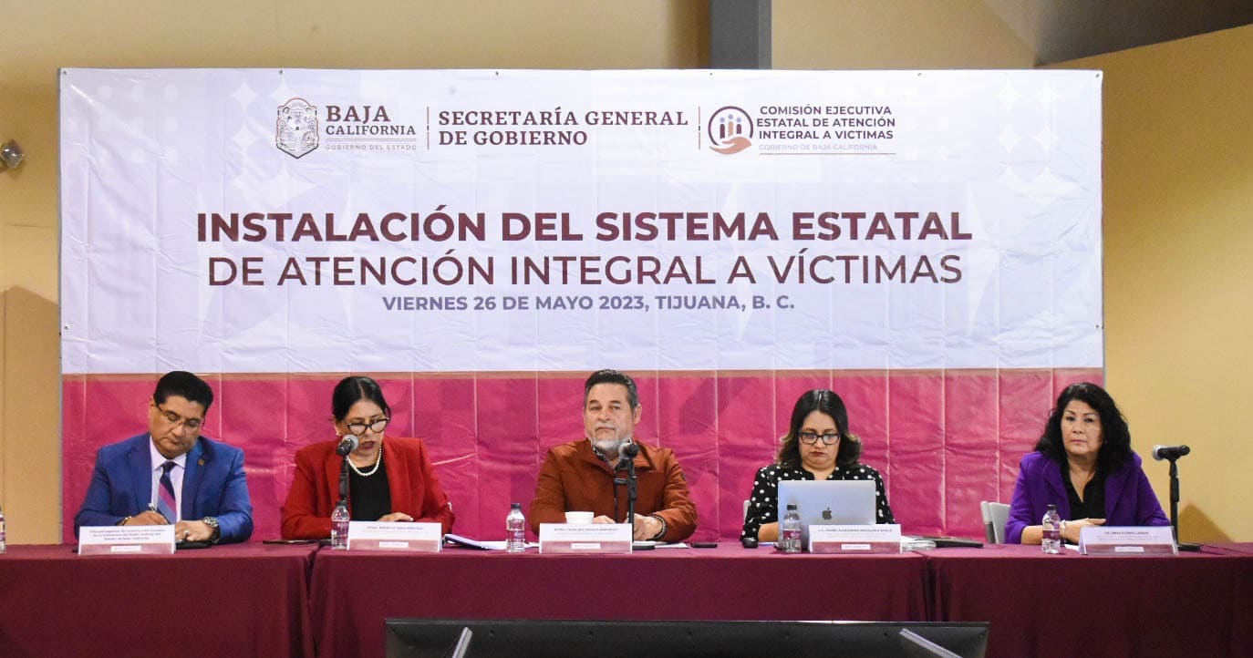 INSTALA GOBIERNO DEL ESTADO SISTEMA ESTATAL DE ATENCIÓN A VÍCTIMAS EN BAJA CALIFORNIA Y SE ACUERDA SU INTEGRACIÓN