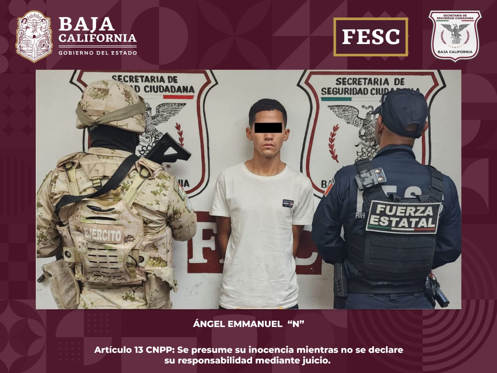 ASEGURA FESC A SEIS NARCOMENUDISTAS EN MEXICALI, TIJUANA Y ENSENADA