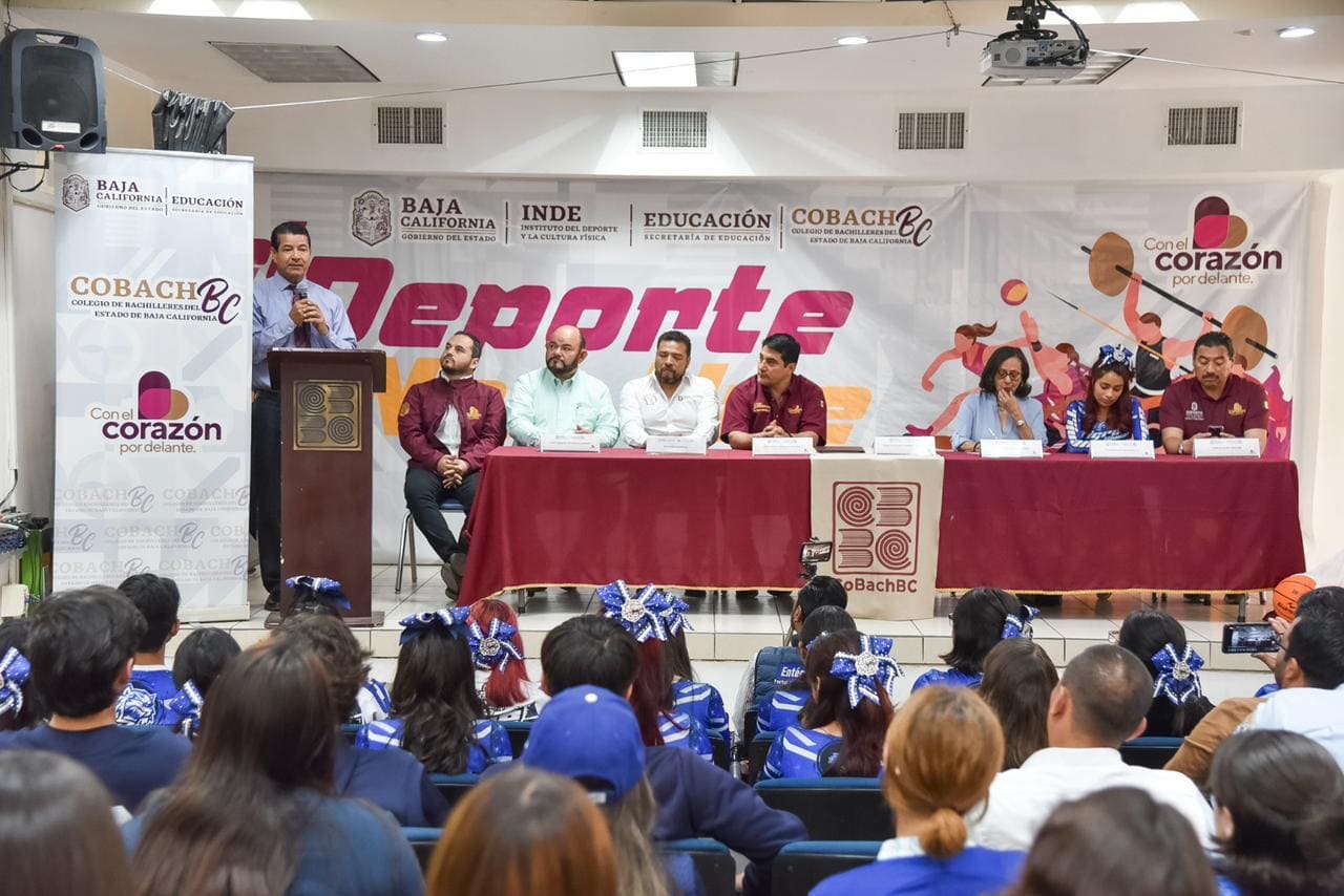 COLABORAN COBACH BC E INDE BC EN EL FOMENTO DEPORTIVO DE LAS Y LOS ESTUDIANTES