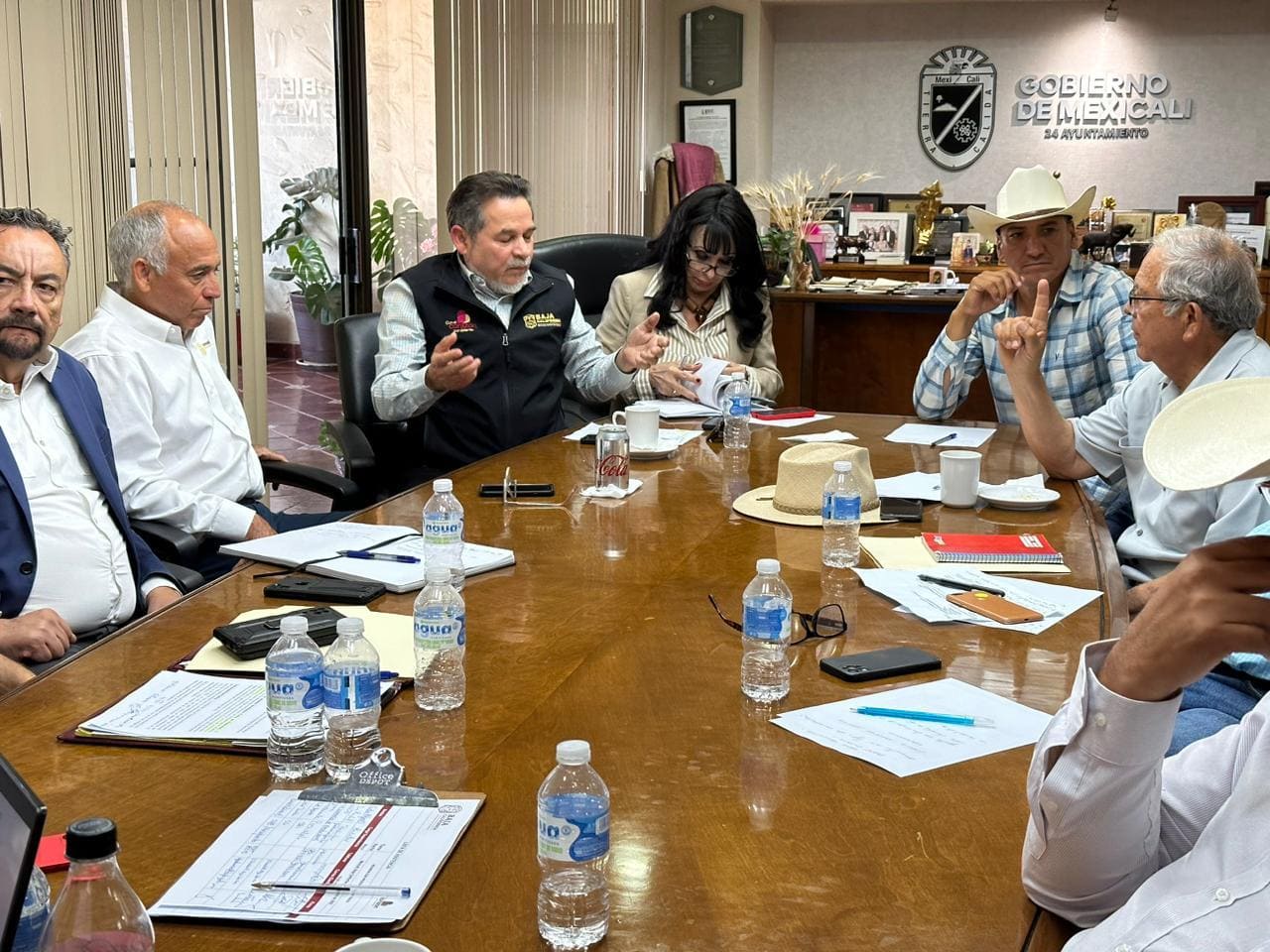 CONTINÚAN DIÁLOGO ABIERTO EL GOBIERNO DE BAJA CALIFORNIA, EL AYUNTAMIENTO DE MEXICALI Y PRODUCTORES DE  TRIGO