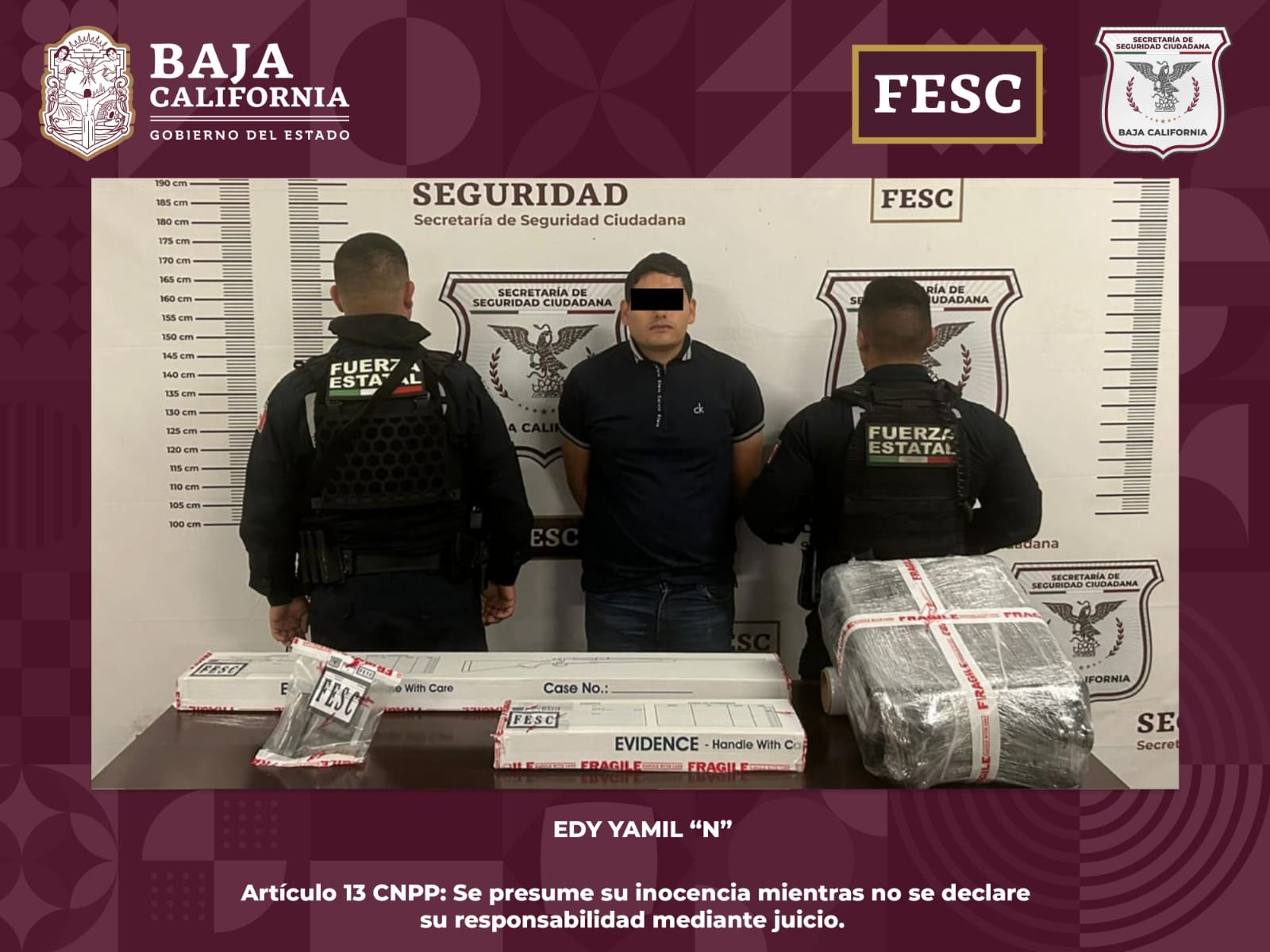 DECOMISA FESC ARMAS DE FUEGO y FENTANILO EN TIJUANA