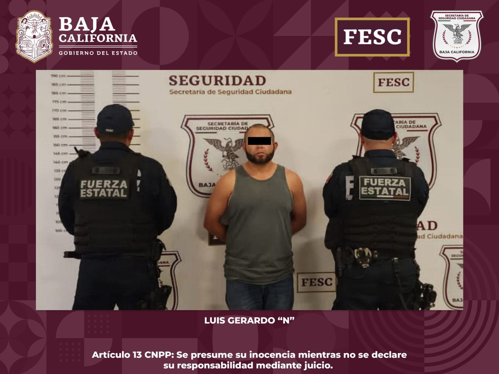 DETIENE FESC A UN HOMBRE CON ORDEN DE APREHENSIÓN ACTIVA POR HOMICIDIO CALIFICADO EN GRADO DE TENTATIVA