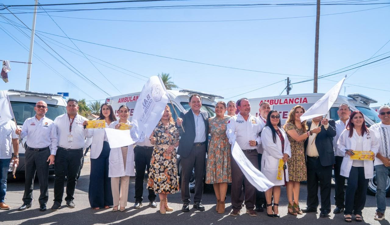 ENTREGA ISSSTECALI 5 AMBULANCIAS ADQUIRIDAS COMO RESULTADO DEL PRIMER SORTEO “UNIDOS DE CORAZÓN”