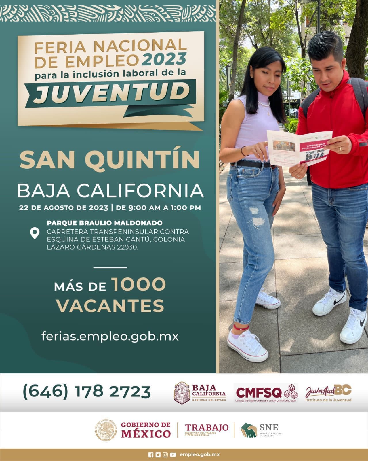 REALIZARÁN FERIA DE EMPLEO PARA LA INCLUSIÓN DE LA JUVENTUD EN EL CAMPO LABORAL EN SAN QUINTÍN