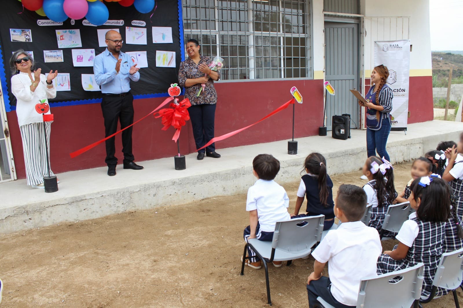 ENTREGA SECRETARÍA DE EDUCACIÓN AULAS EN PREESCOLAR “EL NIÑO ARTILLERO” DE ENSENADA