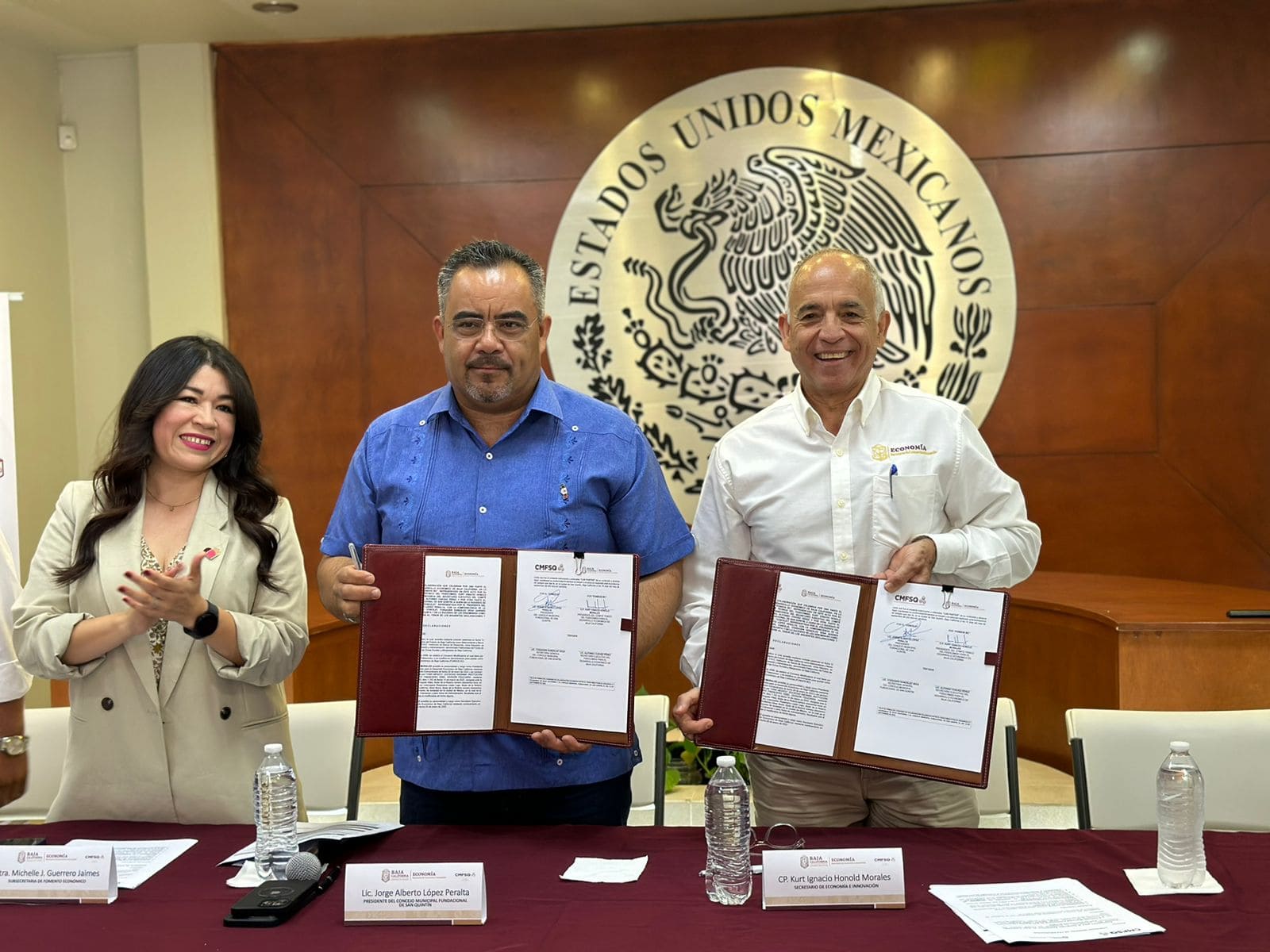 FIRMAN CONVENIO SEI Y CONCEJO MUNICIPAL FUNDACIONAL DE SAN QUINTÍN PARA IMPULSAR A LAS MIPYMES