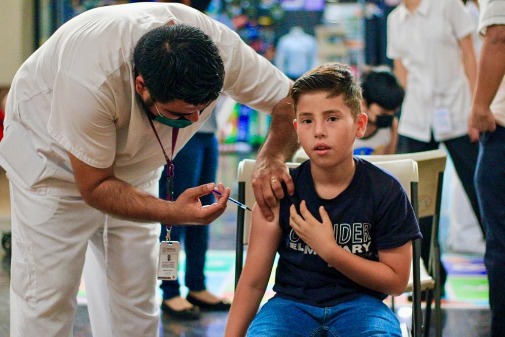 INSTALAN PUNTOS DE VACUNACIÓN ANTI COVID-19 PARA LA NIÑEZ DE 5 A 11 AÑOS PARA ESTE SÁBADO Y DOMINGO