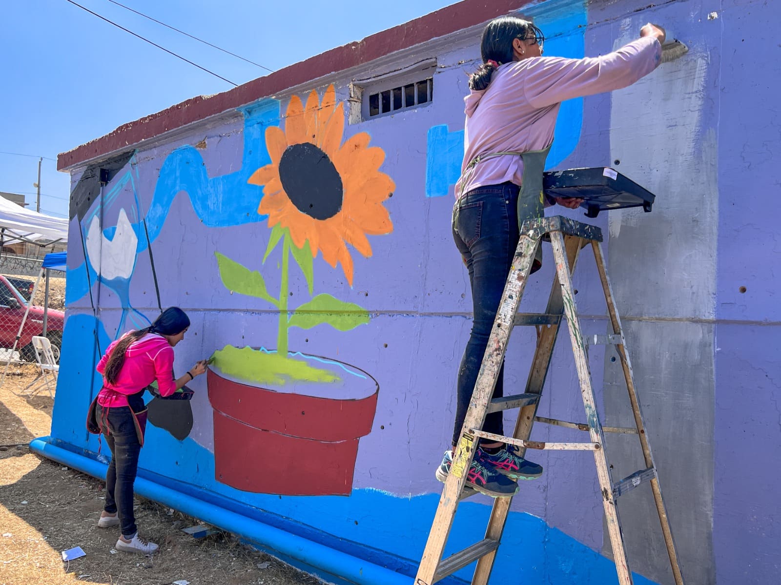 INVITA CESPE A FOMENTAR EL CUIDADO DEL AGUA A TRAVÉS DE LA PINTA DE MURAL