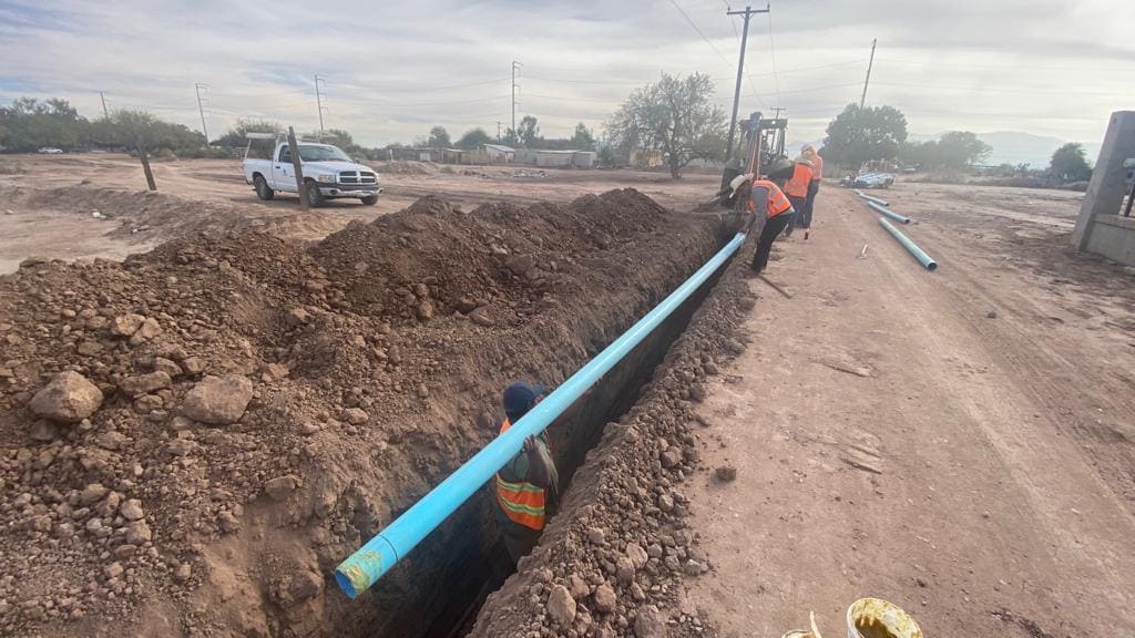 INTRODUCE CESPM RED DE AGUA POTABLE EN EJIDO EL CHOROPO TRAS 20 AÑOS SIN SERVICIO EN LA ZONA